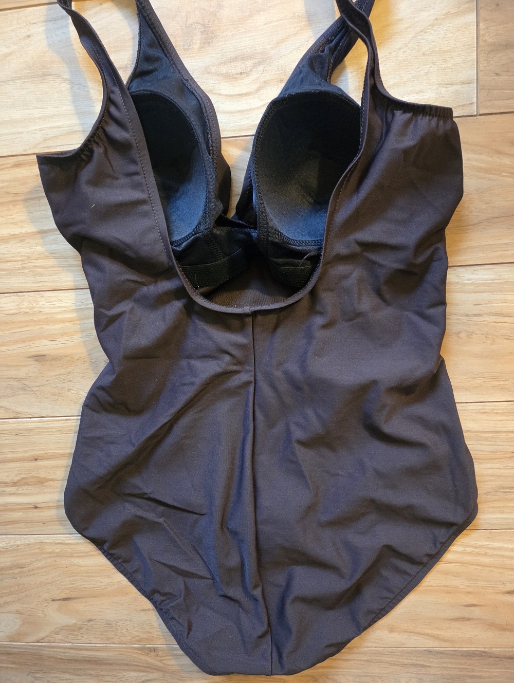 Miraclesuit Swimsuit Slimming Wrap Style Brown Size 12 - Picture 5 of 7